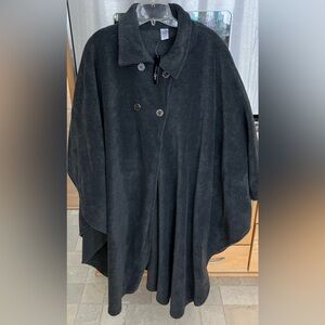 NWT East 5th JC Penney Dark Gray Heather Cape/Poncho Coat One Size Fits Most